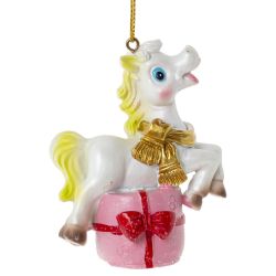 GAEM Фигурка декоративная подвесная "Лошадка", L6 W3 H8 см, 6в.