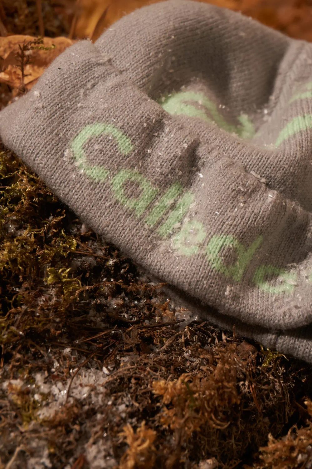 Шапка Called a Garment Pathway Logo Beanie серый / мятный