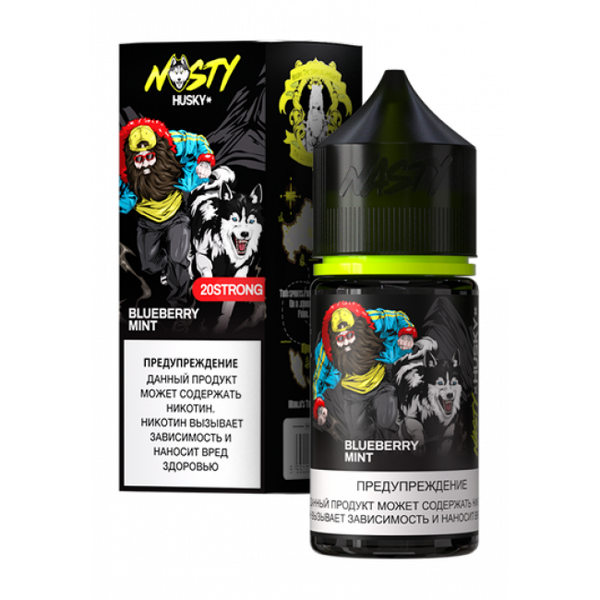 Купить Жидкость Nasty X Husky Import Salt 30 мл - Blueberry Mint (20 мг)
