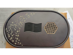 315015.2Y2 УЦЕНКА Чабань ГРЕЦКИЙ ОРЕХ "Море и звёзды" d=30см, бамбук