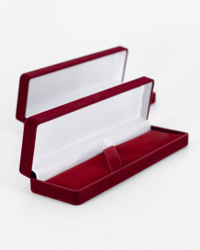 Футляр флокированный, прямоугольный, серия "Классика", 165х48х24 мм