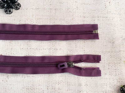 Молния спираль, Т7, L 77 см, сливовый