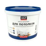 КРАСКА ВД-АК-2180 ДЛЯ ПОТОЛКОВ БЕЛОСНЕЖНАЯ 7 КГ (1) "ВГТ" акриловая 15332