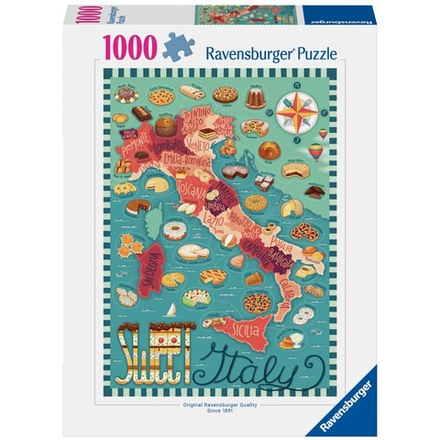 Ravensburger - Пазл Карта итальянских сладостей 1000 элементов. 012375