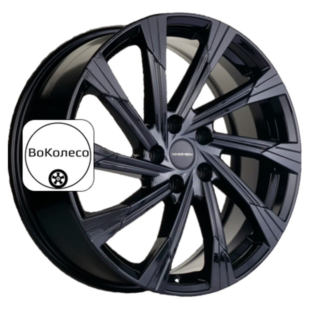 7,5x19/5x108 ET47 D60,1 KHW1901 (Chery Tiggo 8) Black Khomen Wheels