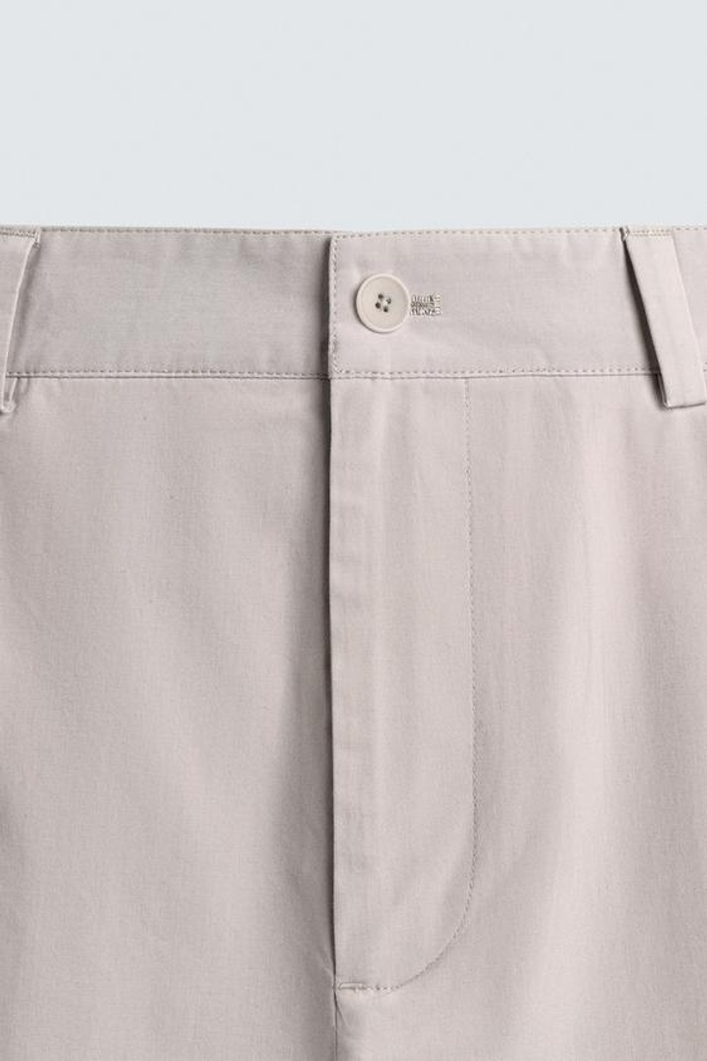 ZARA БРЮКИ STRAIGHT FIT ИЗ ПОПЛИНА СО СКЛАДКАМИ, ЖЕМЧУЖНЫЙ/БЕЖЕВЫЙ