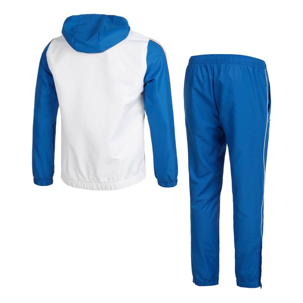 Мужские теннисные Костюмы Lacoste Tracksuit Men - White, Blue