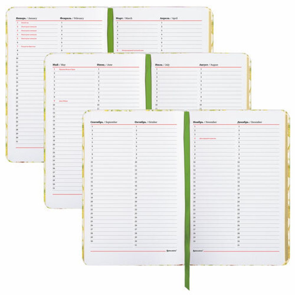 Ежедневник недатированный B6 (127х186 мм), BRAUBERG VISTA, под кожу, твердый, 136 л., "Avocado", 112112