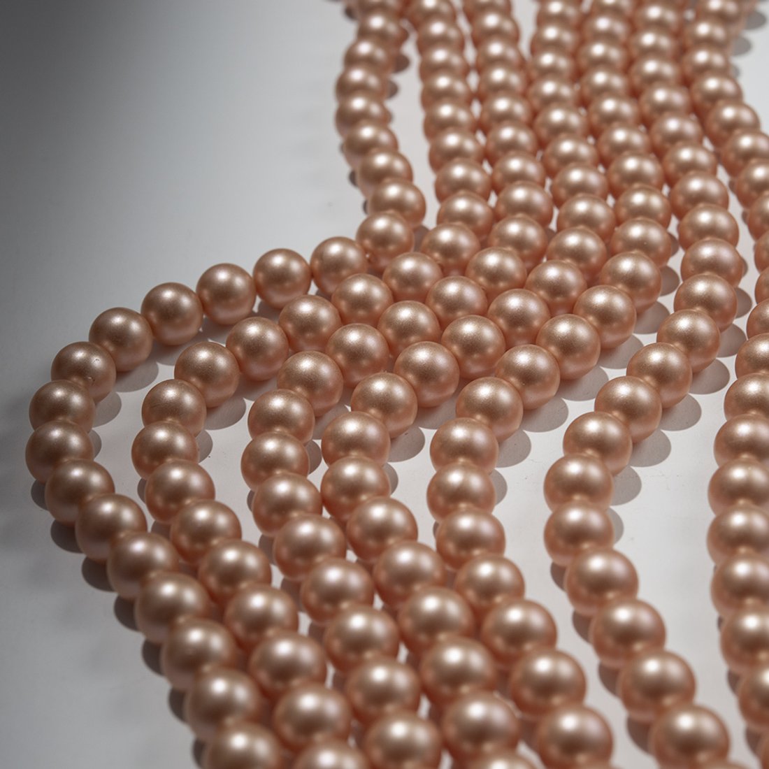 Хрустальный жемчуг, оттенок "Bronze", шар 10мм, улучшенное покрытие