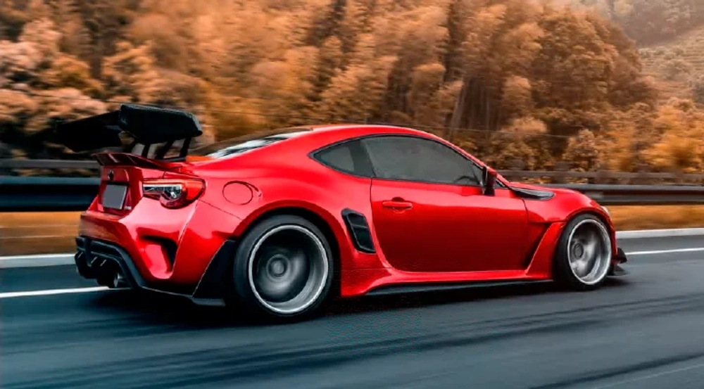 Широкий обвес для Toyota GT86 ZN6 / Subaru BRZ ZD6 Тойота Субару аэродинамический карбоновый тюнинг