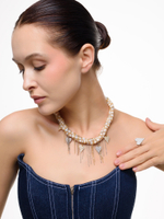 Колье "Pearl And Heart" Bicolor