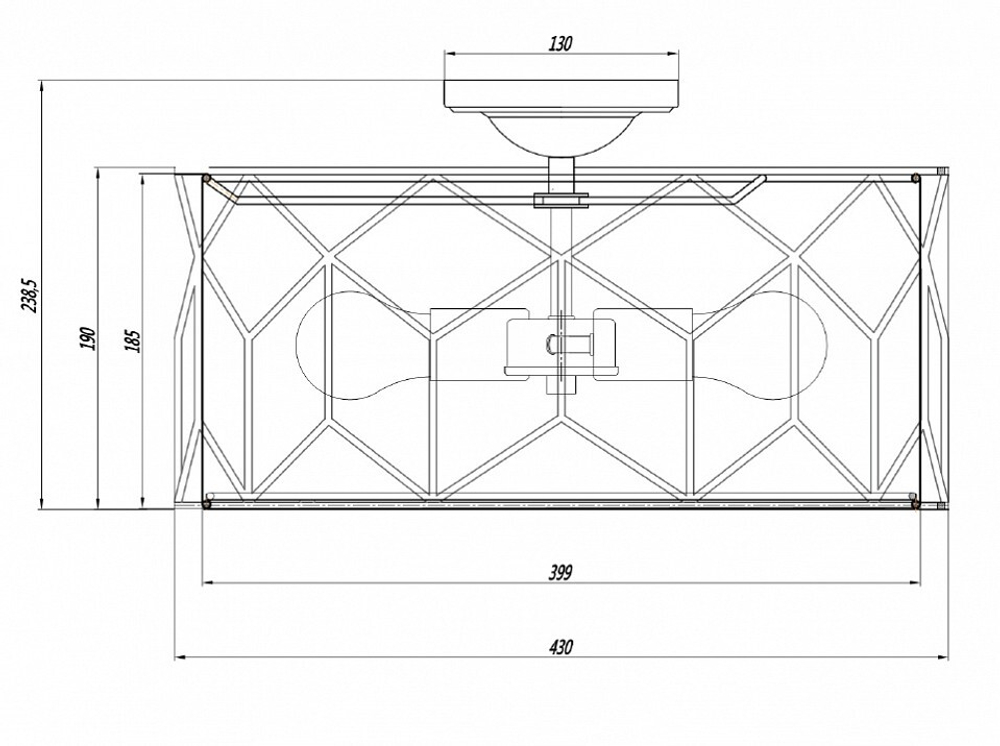Накладная люстра Maytoni H223-PL-03-G