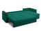 Диван угловой с оттоманкой Неаполь 1,8 - Velutto 33 изумрудный/накладка венге