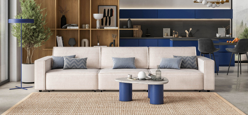 Диван BOSS SOFT MODOOL MAX Вельвет CORD бежевый