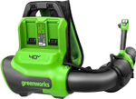 Воздуходувка аккумуляторная GREENWORKS GD40BPG2 40V, ранцевая, б/щ, АКБ 4Ач и ЗУ 2408107UB