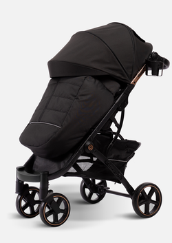 Peppy Коляска прогулочная Polo 2.0 (rose black) хром рама, сумка