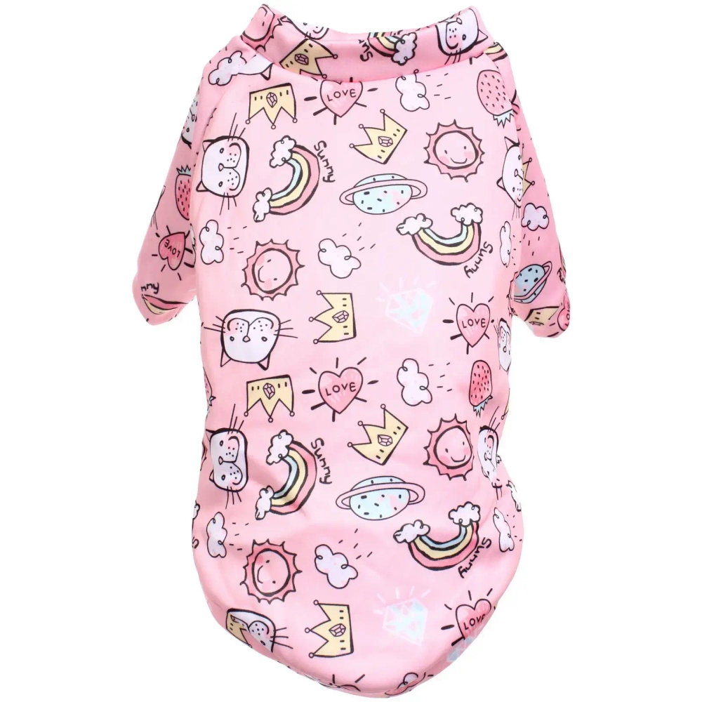 Кофта - толстовка для мелких пород собак «BRO Style», принт клубнички, р 2XL