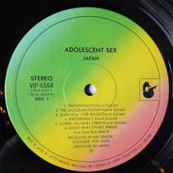 Винтажная виниловая пластинка LP Japan Adolescent Sex (Japan 1978) (Obi) Suburban Love
