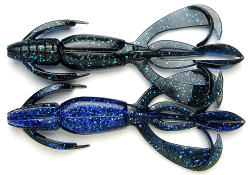 Приманка силиконовая Keitech Crazy Flapper 3.6" #462T Electric Smoke Craw