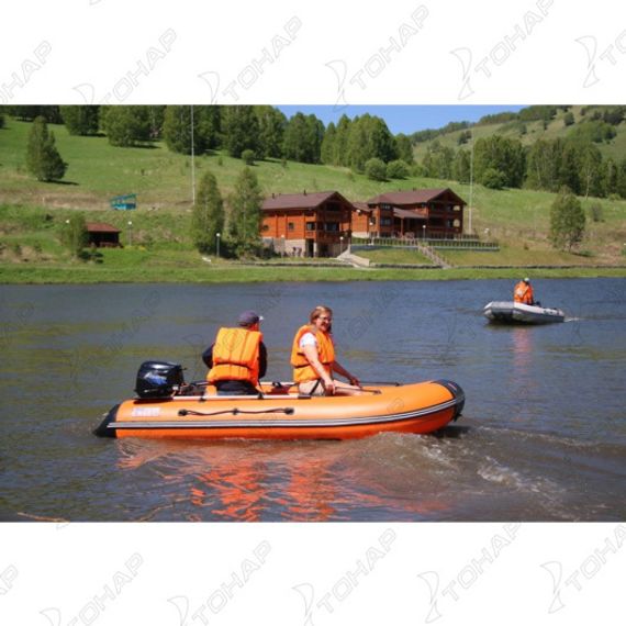 Лодка Тонар Алтай 340L (оранжевый/черный)