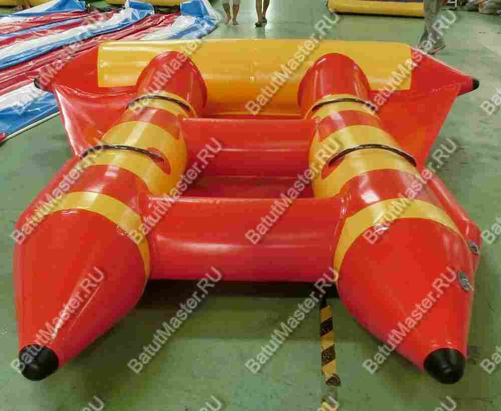 Двойной водный банан, "Красный" мест для посадки 4, без усиления