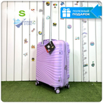 Маленький чемодан IMPREZA GRAPHIC с расширителем, Лиловый