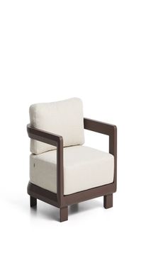 Уличное кресло Nerano из коричневого алюминия