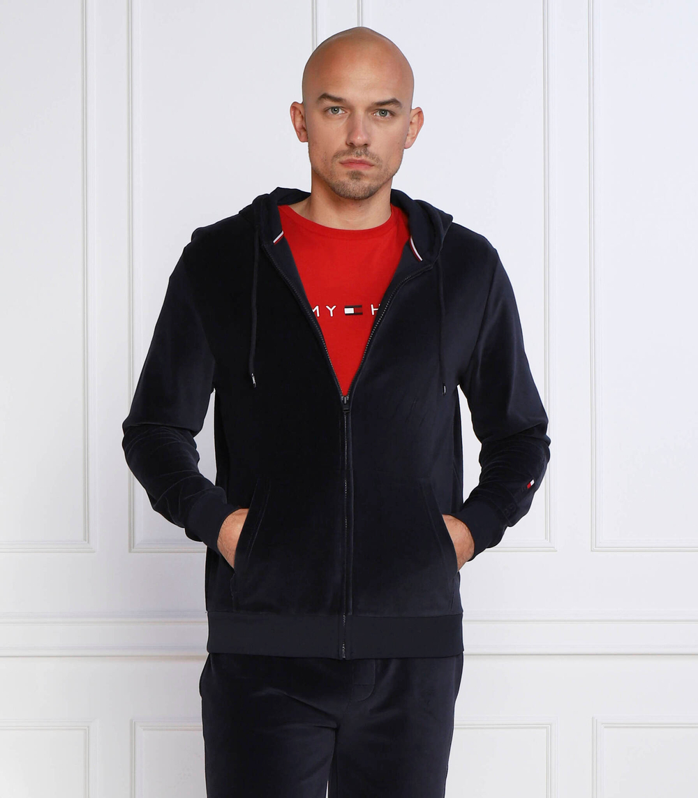 Худи velour Tommy Hilfiger - темно-синий(UM0UM02671)