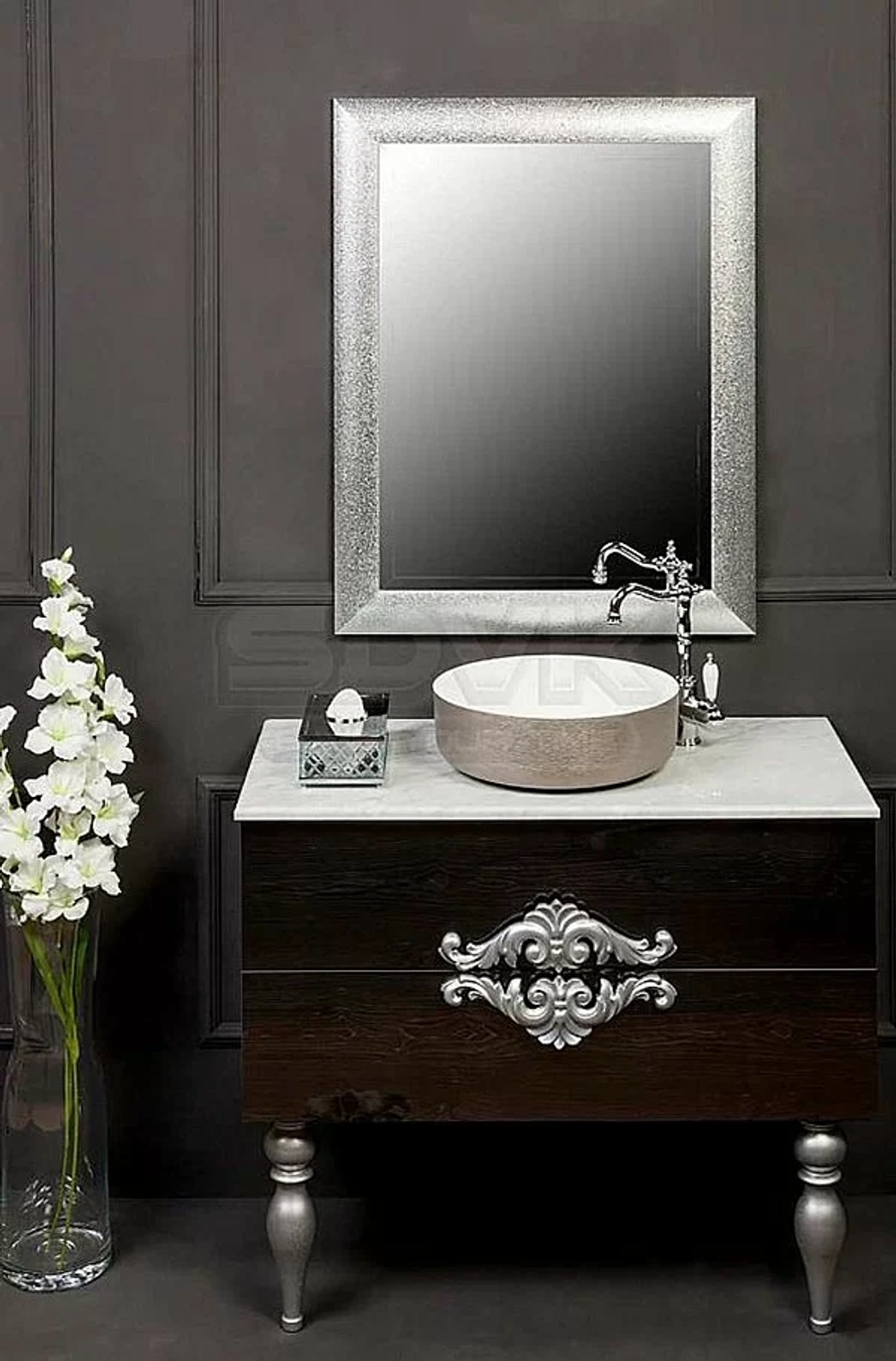Раковина Armadi Art NeoArt Corian 41 819-SL серебро