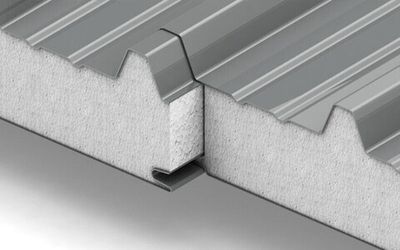 Кровельная сэндвич панель с пенополистиролом 100 мм