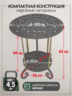 Авторский декоративный столик Сицилия_1