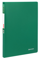 Папка А4 с 30 вкладышами 0,5мм. "Office" зеленая (BRAUBERG)