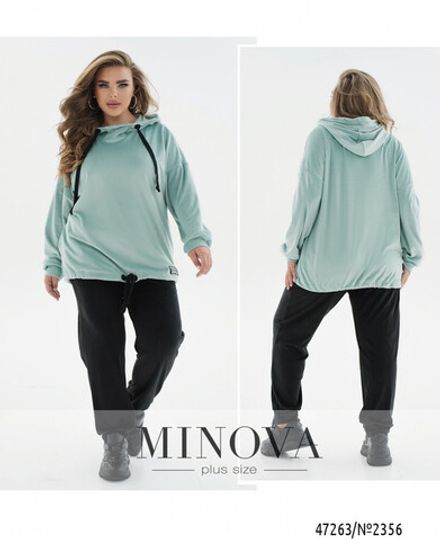 Костюм 2356-мята-черный Minova Фото 1