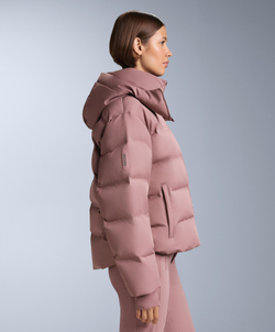 OYSHO Водонепроницаемая пуховая куртка Minardi Piume SKI, фиолетово-розовый