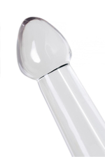 Toyfa Basic Jelly Dildo XL 22 см – прозрачный нереалистичный фаллоимитатор на присоске, гибкий TPE