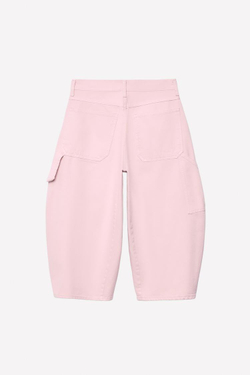 ZARA ШОРТЫ С ЗАЩИПАМИ — THE ITEM ZARA WOMAN, РОЗОВЫЙ