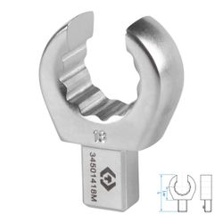 KING TONY (34501418M) Насадка разрезная серии "FIT", 18 мм, 9х12 мм