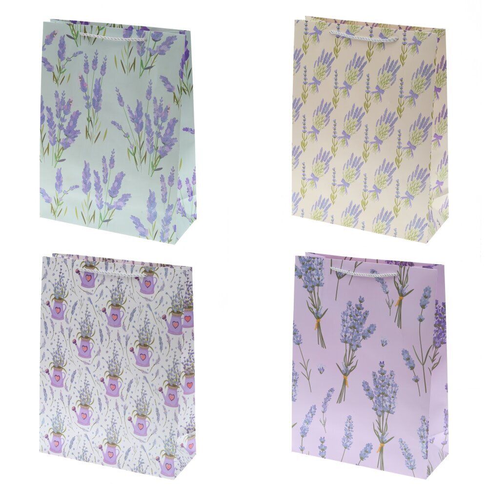 GAEM Пакет подарочный (бумага 210г/м2, блок 12шт), L18 W10 H23 см, 4в.