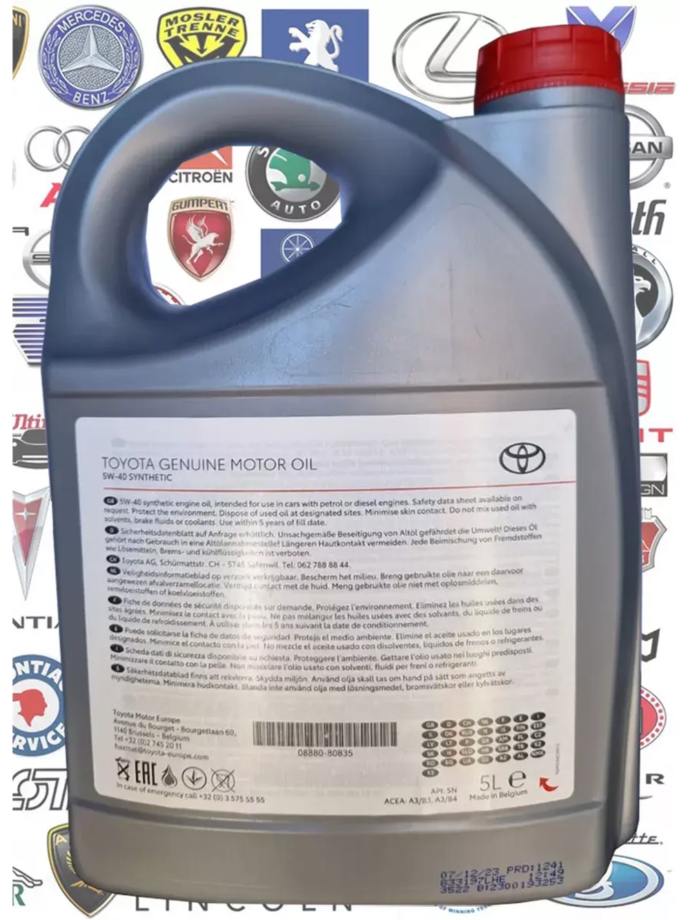 Toyota MOTOR OIL 5W40 0888080375GO 5л.