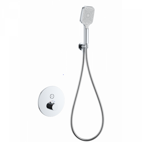 Смеситель для душа с термостатом встраиваемый WONZON & WOGHAND, Хром (WW-D1017-A-CR)