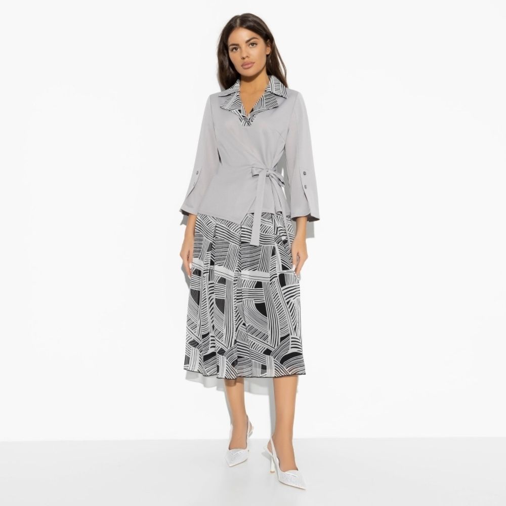 Комплект с юбкой Королева чувств (magic grey, 2 в 1) Charutti (Акция)