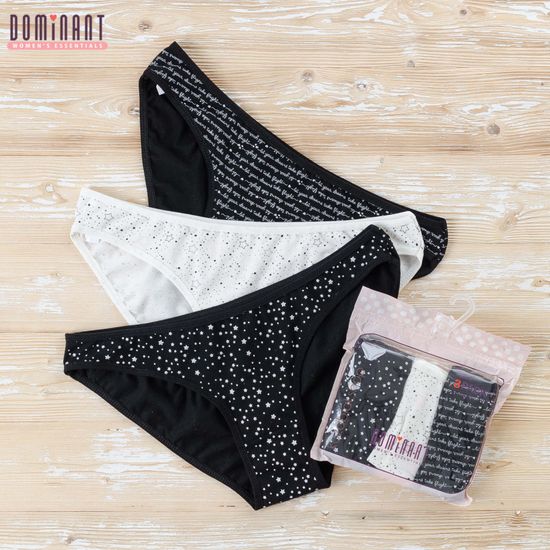 Трусики женские DOMINANT 35000-155, BIKINI, 3 шт. в уп.