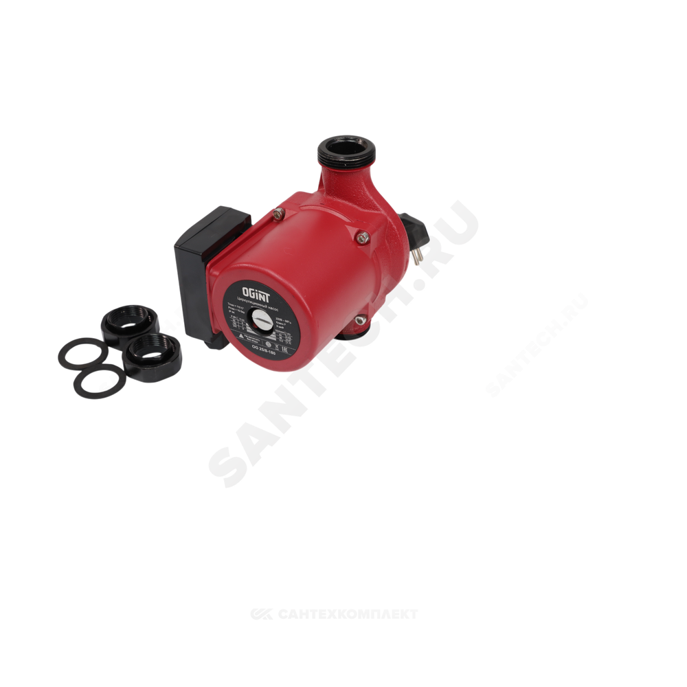 Насос циркуляционный с мокрым ротором OG 25/8-180 PN10 1х220В/50 Гц Ogint