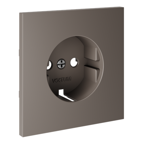 Накладка для розетки с заземлением, S70 (капучино)