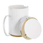 Ведро для мусора сенсорное, круг, Foodatlas JAH-6012 , 9 л (белый)