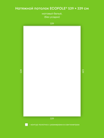 Матовый натяжной потолок 18.3 м2