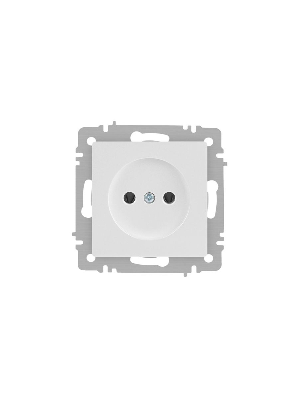 Розетка 1-м СП Accent 6-201-01 16А IP20 250В 2Р AL/CU бел. Intro Б0063653