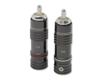 DAXX T99 Разъемы RCA типа 'папа' посеребренный для распайки кабелей D=9.0мм, цанга -1шт-