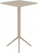 Стол пластиковый барный складной Siesta Contract Sky Folding Bar Table 60, бежевый
