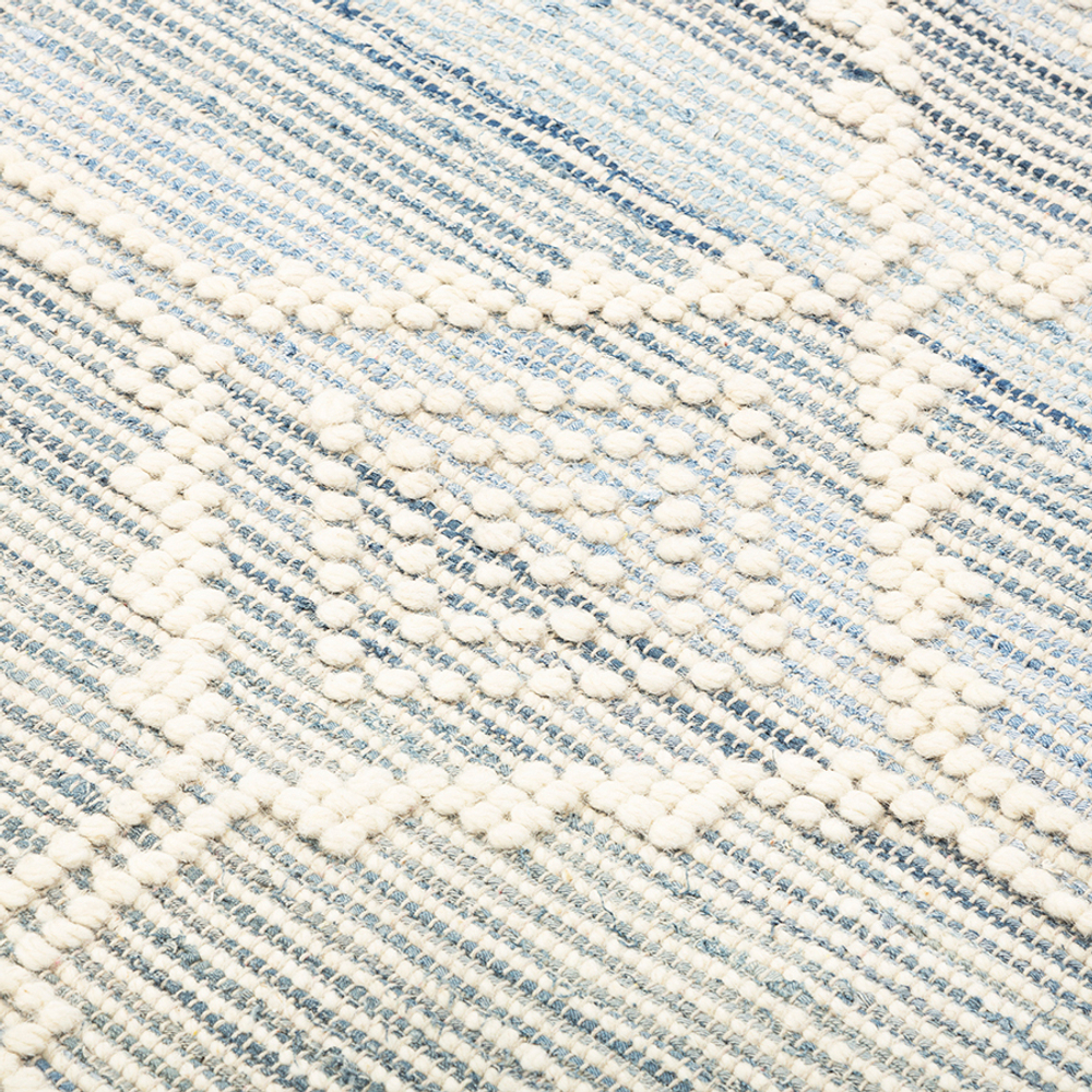 Ковер из шерсти и денима jammu из коллекции ethnic, 160х230см